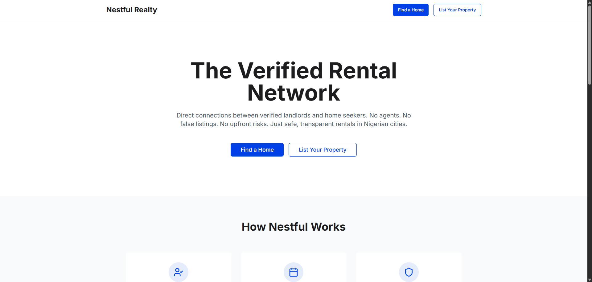 Nestful Realty - The Verified Rental Network